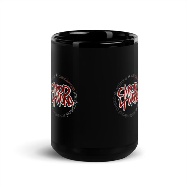 Tazza nera lucida 15oz - immagine 3