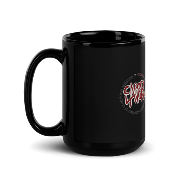 Tazza nera lucida 15oz - immagine 2